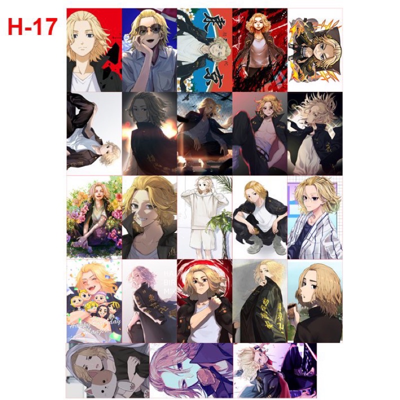 ảnh card để ví 23 cái Rindou Tokyo revengers mikey draken takashi takemichi