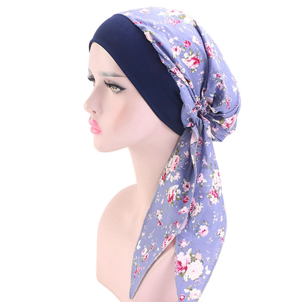 Băng Đô Turban Co Giãn In Họa Tiết Phong Cách Hồi Giáo Có Thể Điều Chỉnh