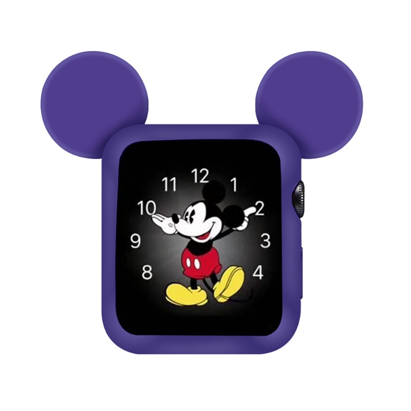 Ốp Bảo Vệ Bằng Silicon Mềm Hình Minnie Cho Apple watch ultra 8 7 SE 6 5 4 iWatch 49MM 42MM 41mm 45mm 44MM 40mm 38MM 3 2 1