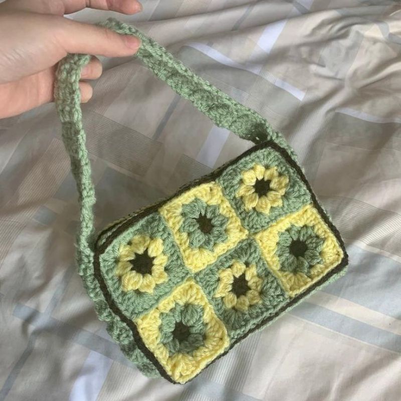 COMBO TÚI NÓN LEN CROCHET