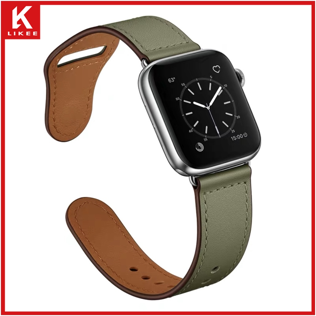 Dây Đeo Da Thay Thế Cho Đồng Hồ Thông Minh Apple Watch Series 7/6/SE/5/4/3/2/1. 45mm 41mm ;44mm 42mm, 40mm 38mm