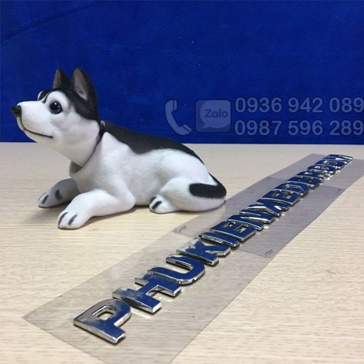 Chó Husky lắc lư trên xe hơi - Trang trí taplo ô tô, chó gật gù trên ô tô