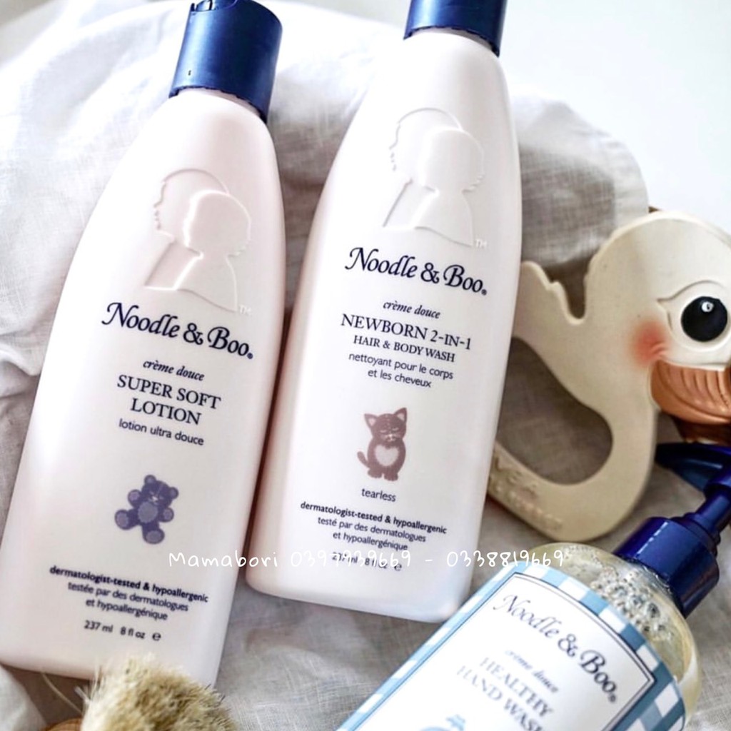 Sữa tắm gội Noodle & Boo Newborn 2in1 , Dầu Xả & Dầu Gội Noodle & Boo cho bé