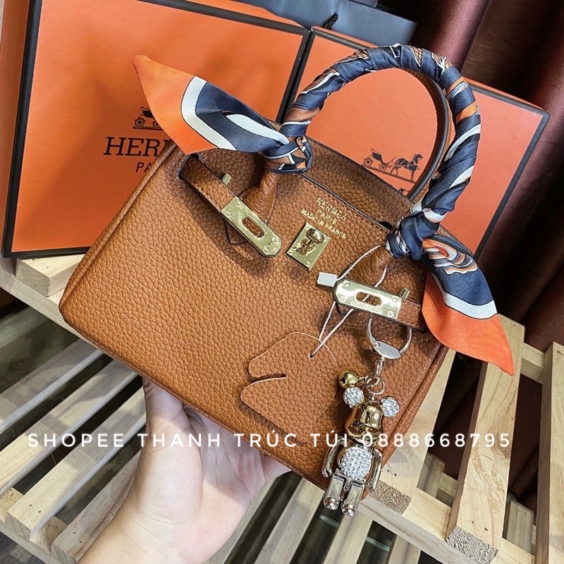 Túi xách hai quai da mềm size 20-25cm
