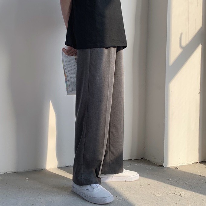 Quần Dài Dáng Suông Rộng Phong Cách Thời Trang Hàn Quốc Cho Nam Giới
