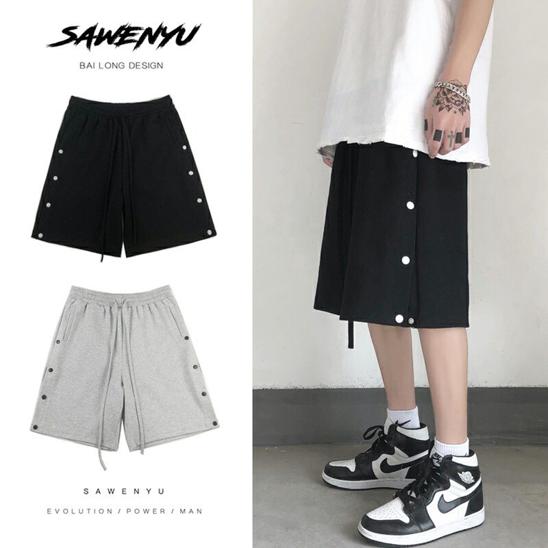 QUẦN SHORT THUN NAM NỮ UNISEX PHONG CÁCH HÀN QUỐC