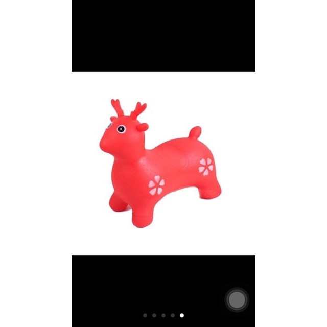 Thú nhún không nhạc bơm hơi hình con hươu loại to