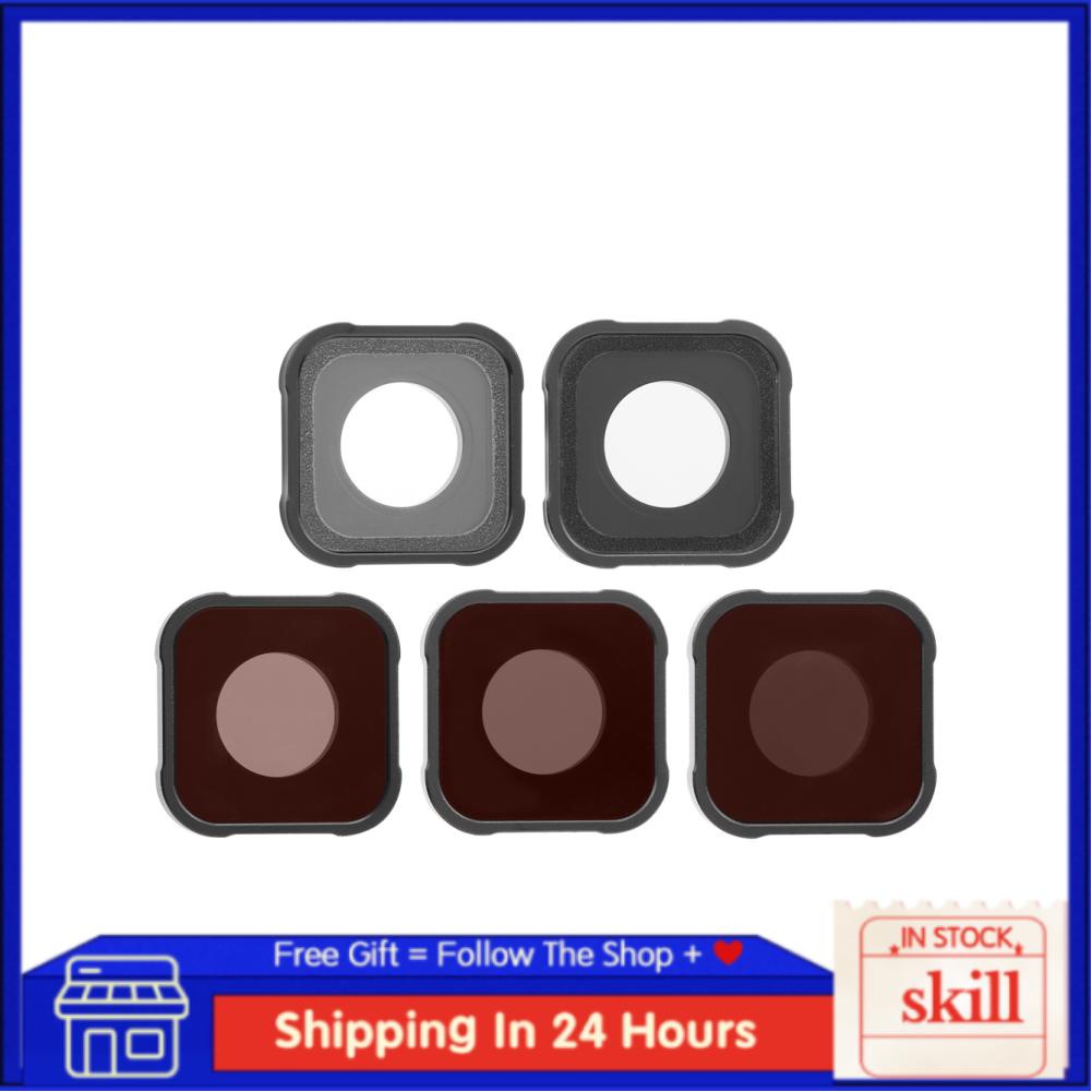 Set 5 kính lọc UV/CPL/ND8/ND16/ND32 cho máy ảnh GoPro Hero9 | BigBuy360 - bigbuy360.vn