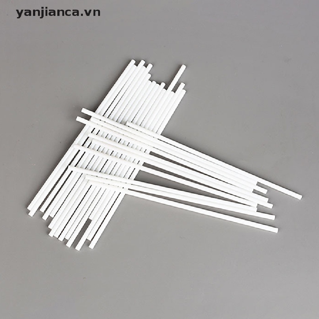 Set 100 Que Giấy Trắng 8 / 10 / 15cm Dùng Làm Kẹo Mút