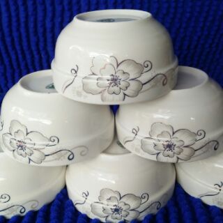 Bộ 10 bát cơm có ngấn bát tràng