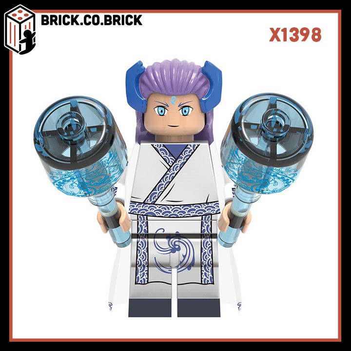X0274 - Đồ chơi lắp ráp minifigure và non lego các nhân vật lego Natra,Tôn ngộ không,Thanh xà Bạch xà-nhân vật Tây du kí
