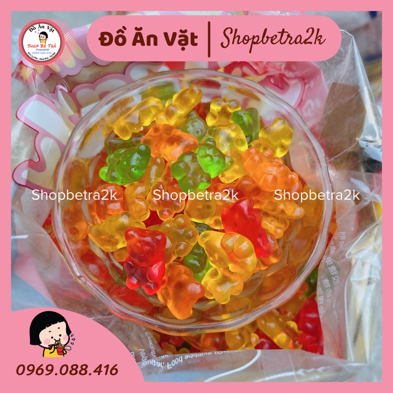 Kẹo chip dẻo trái cây các hình cute |100gr|
