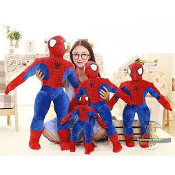 Gấu bông hình siêu nhân cho bé, gối ôm siêu nhân nhện tặng cho bé yêu