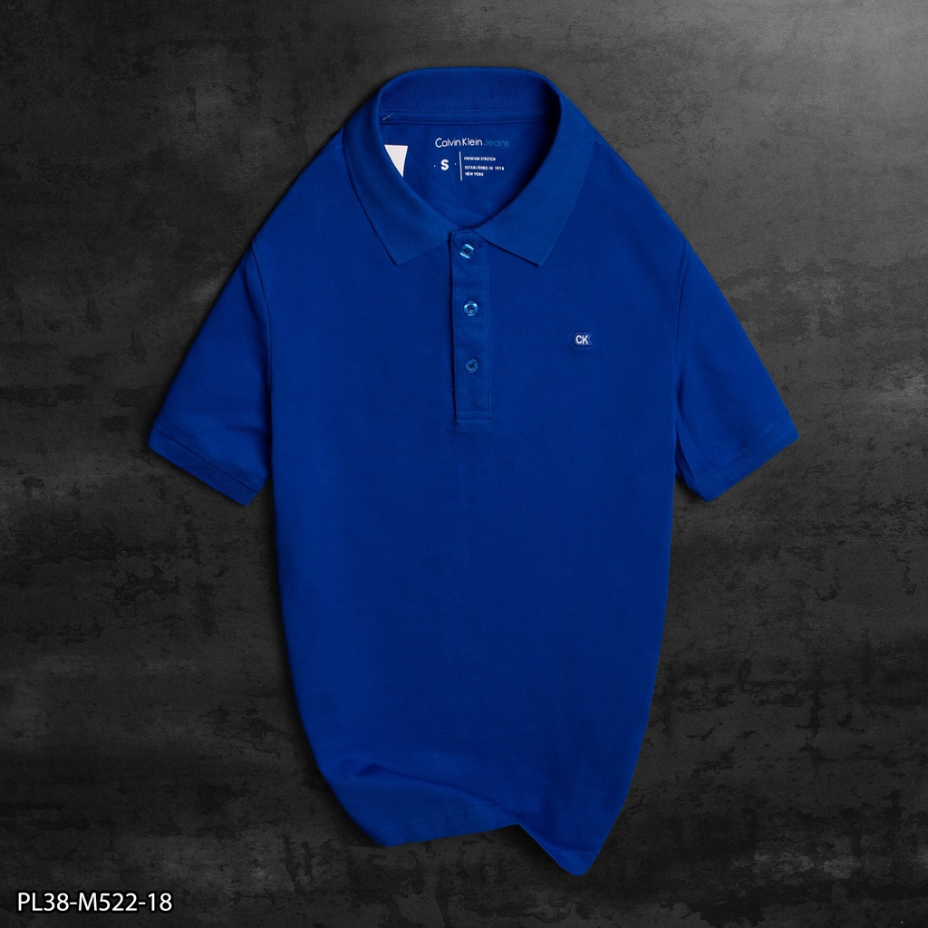 Áo thun Polo Nam CK thêu logo nhỏ ngực áo  - PL38- VNXK- 6 MÀU