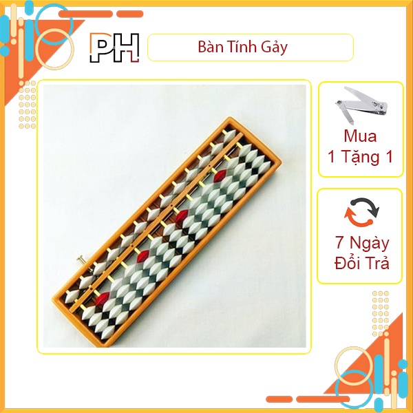 Bàn tính gẩy chất liệu thép không gỉ và nhựa PP an toàn cho bé