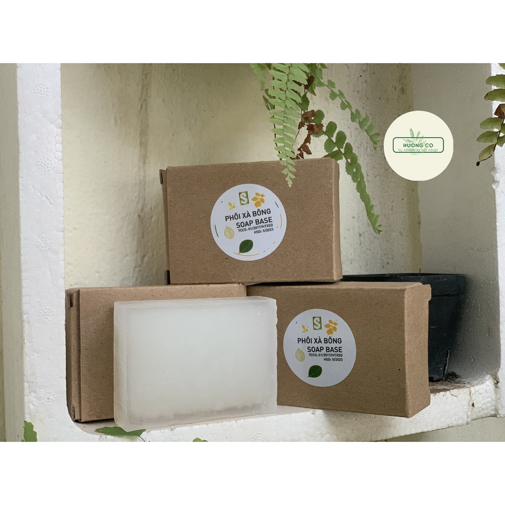 [100gr]Phôi Xà Bông Handmade từ dầu cọ, dầu dừa HỮU CƠ - Phôi xà phòng Organic