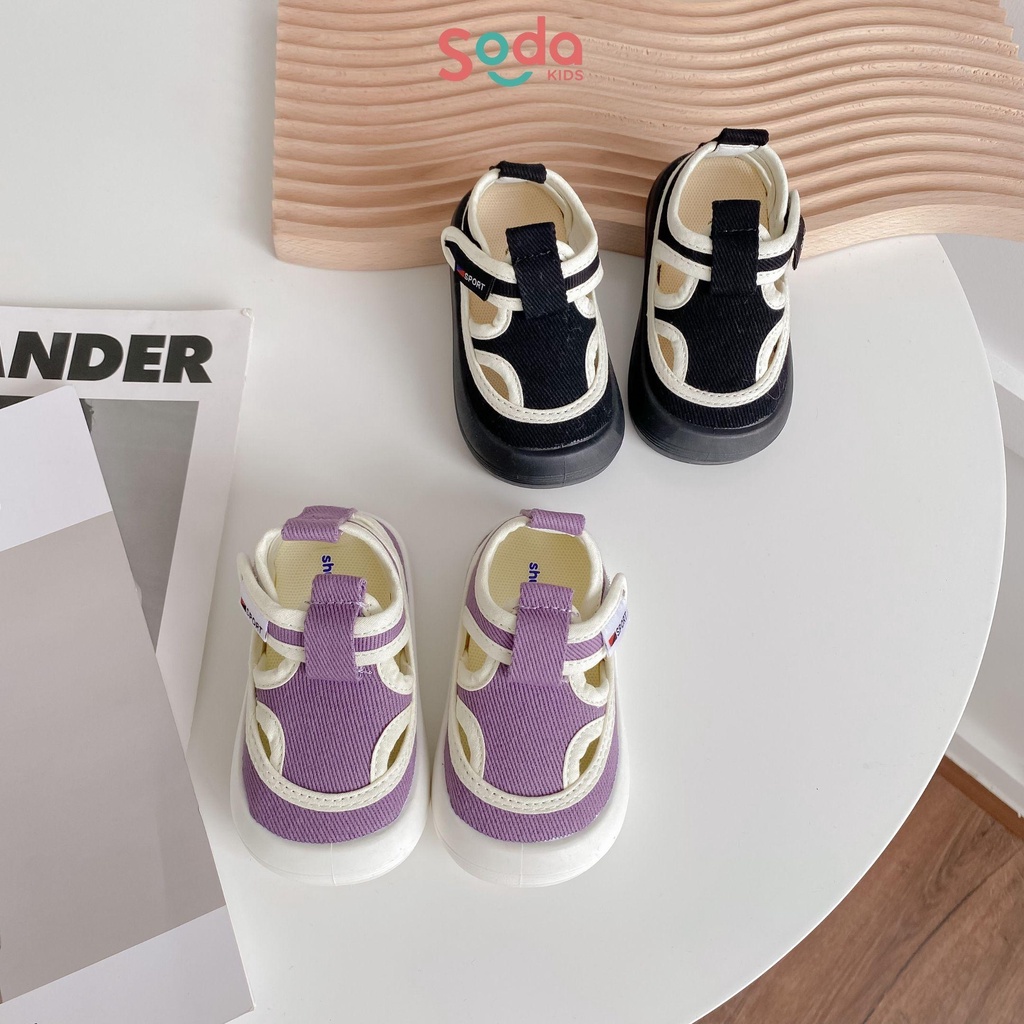 Giày trẻ em SODA KIDS đế bánh mì năng động, chất liệu vải canvas