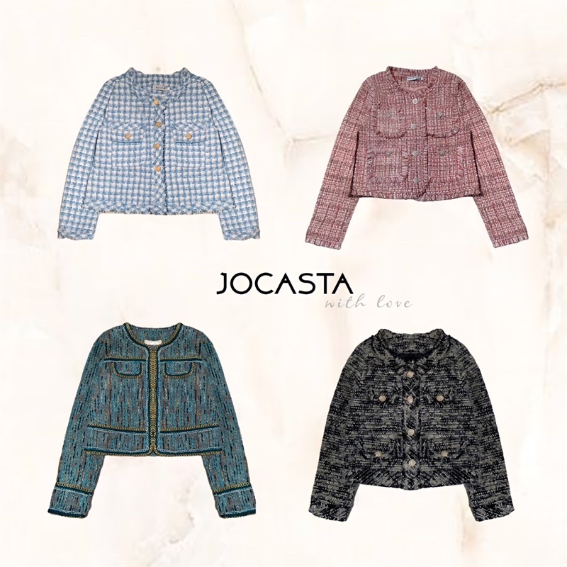 Áo dạ tweed Jocasta - Hàng quảng châu cao cấp QCCC