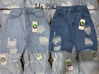 Quần jeans ngố rách