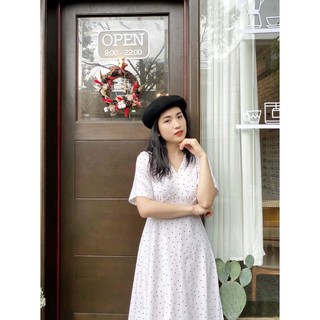 Đầm chấm bi maxi thiết kế Ma Vie