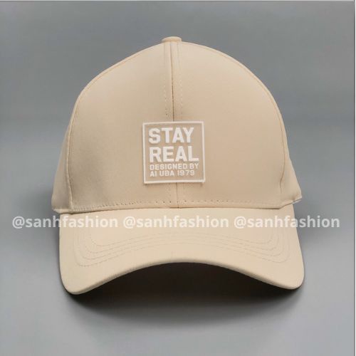 Mũ lưỡi trai thêu tem STAY REAL Nón kết chất kaki cao cấp thời trang form unisex nam nữ K65