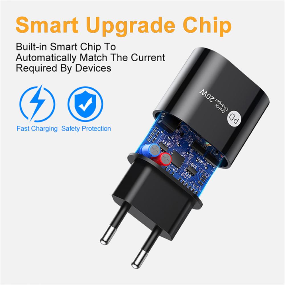 Củ Sạc Nhanh UQUEEN 20W USB C PD 3.0 C4T7 Cho Điện Thoại