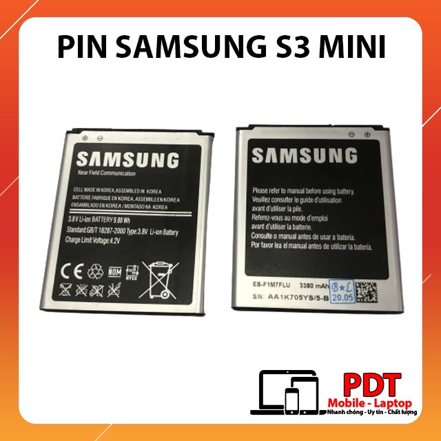 Pin Samsung Galaxy S3 Mini dung lượng 3380 mAh