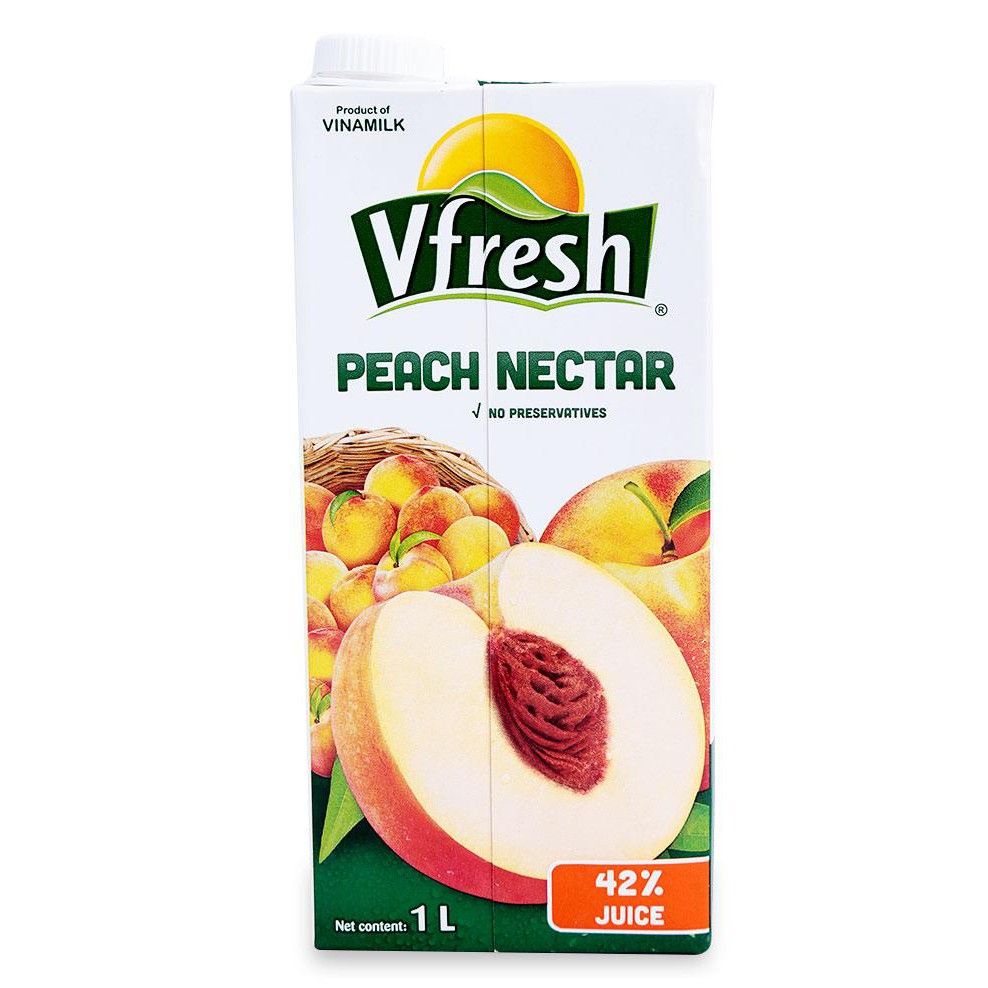 [Mã 66FMCGSALE hoàn 8% đơn 500K] Nước Ép Đào Vfresh 1L