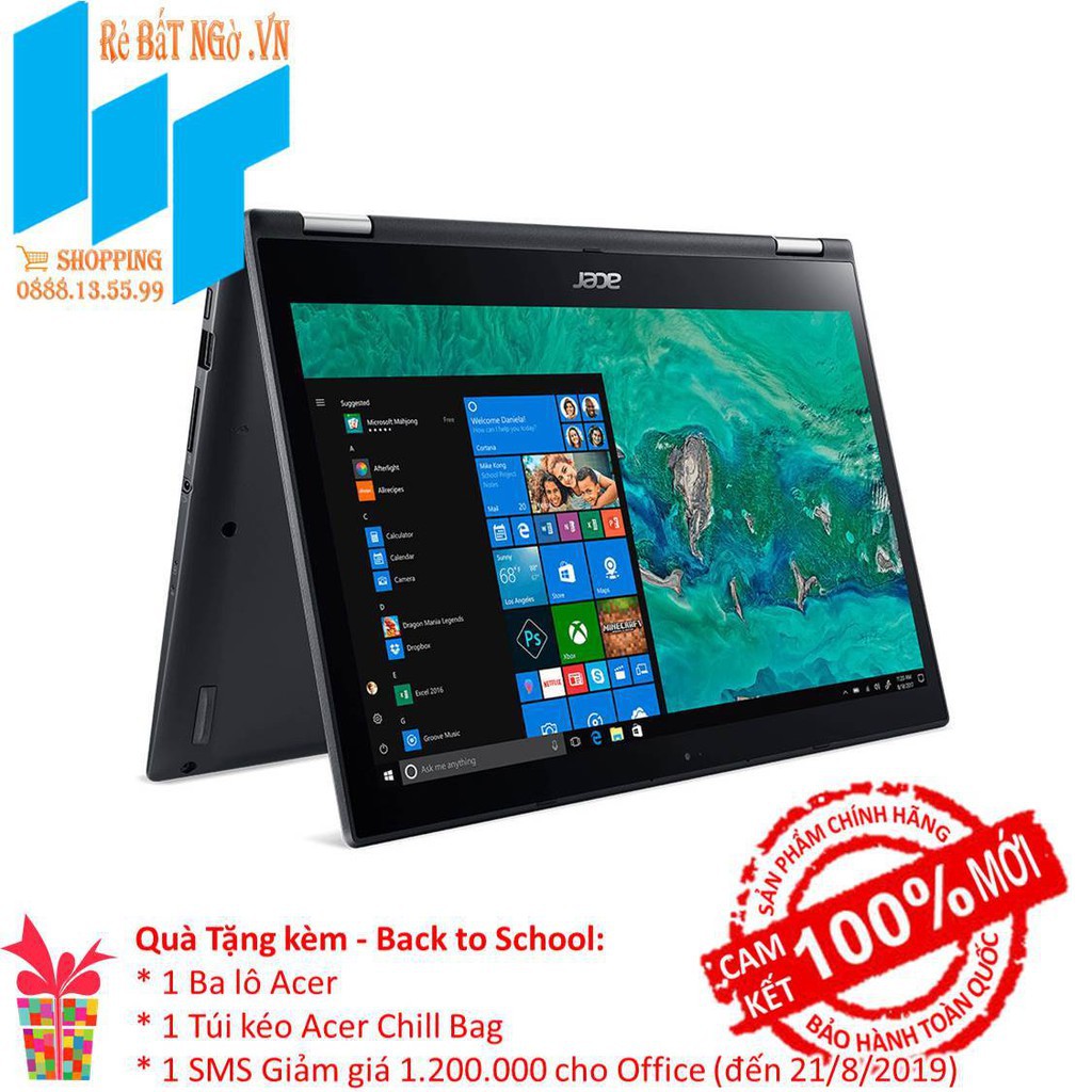 Laptop Acer Spin 3 SP314-51-51LE NX.GZRSV.002 14 inch FHD_i5-8250U_4GB_UHD 620_Win10_1.7 kg | BigBuy360 - bigbuy360.vn
