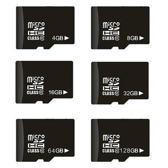Thẻ nhớ MicroSD Class 10 Tốc độ cao (Đen) 2GB/4GB/8GB/16GB/32GB/64GB/128GB Tặng kèm Adapter