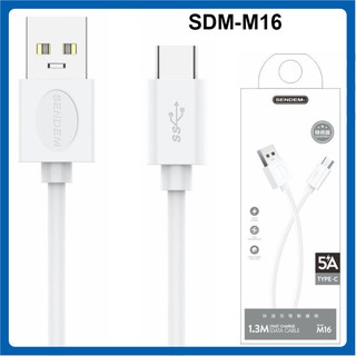Cáp sạc truyền dữ liệu sendem m16 usb type c ✓ dài 1m ✓ cáp android