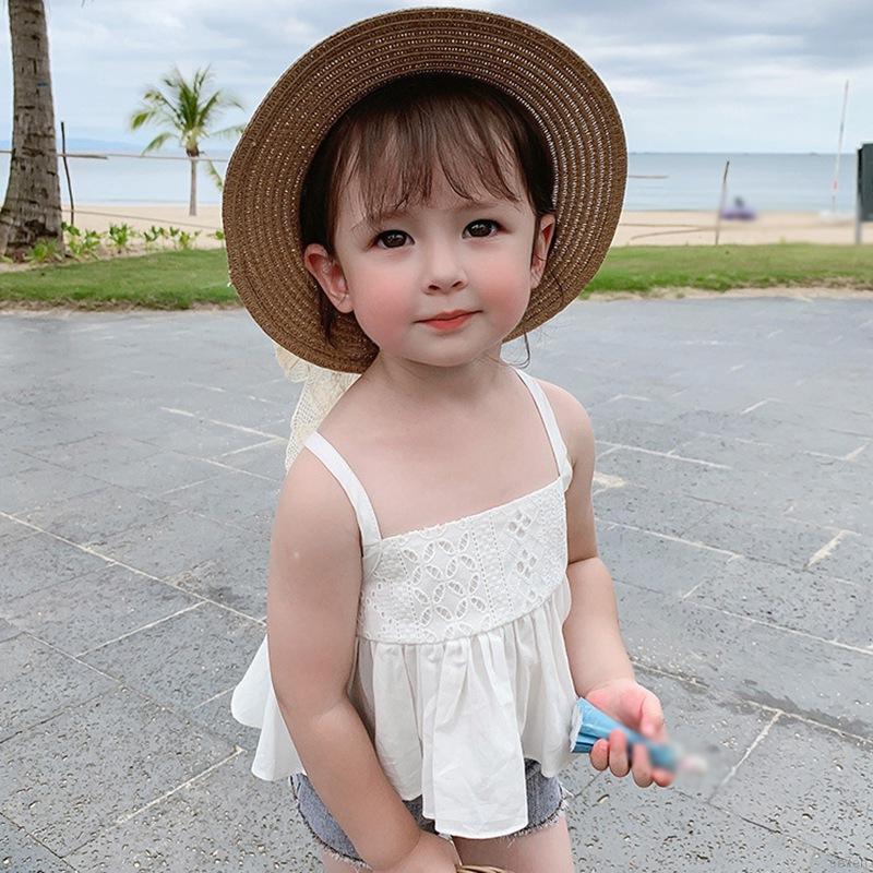 Áo hai dây phong cách hè thời trang Hàn Quốc dành cho bé gái từ 3-8 tuổi