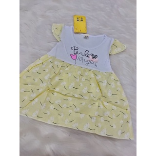 Váy bé gái vải Kate phối thun