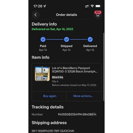 Điện thoại BlackBerry PassPort At&t nhập từ Mỹ