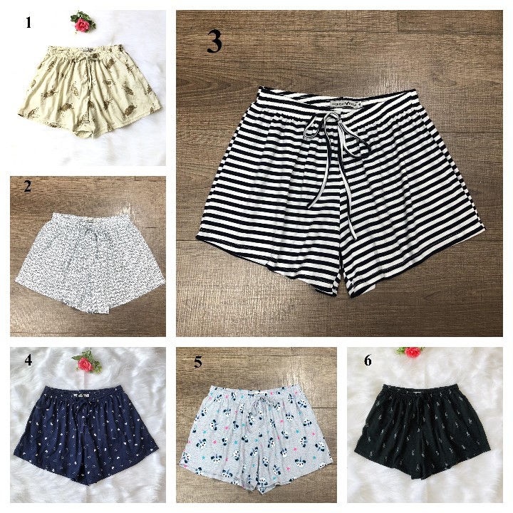 Quần đùi nữ mặc ngủ [FREESHIP] mặc nhà