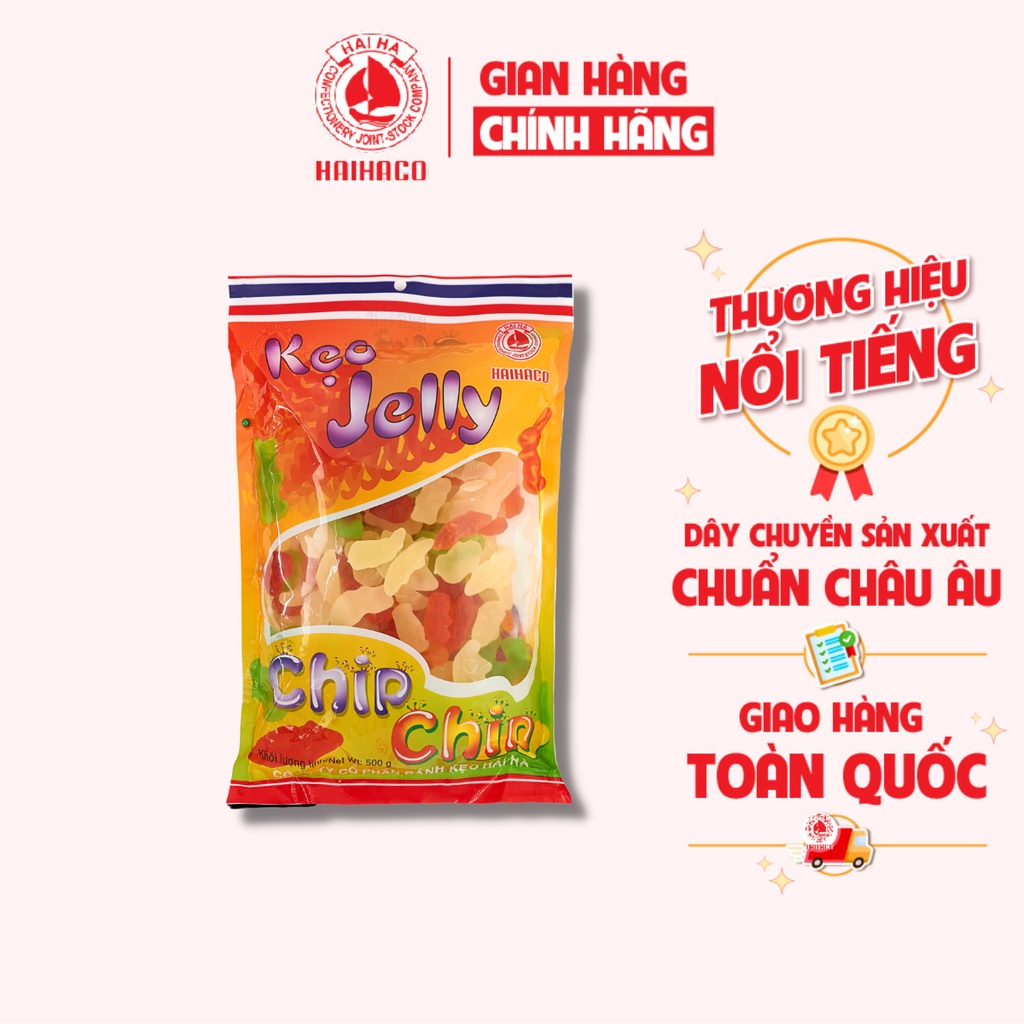 Kẹo Dẻo Chipchip HẢI HÀ Hương Trái Cây Tự Nhiên (Túi: 500g)