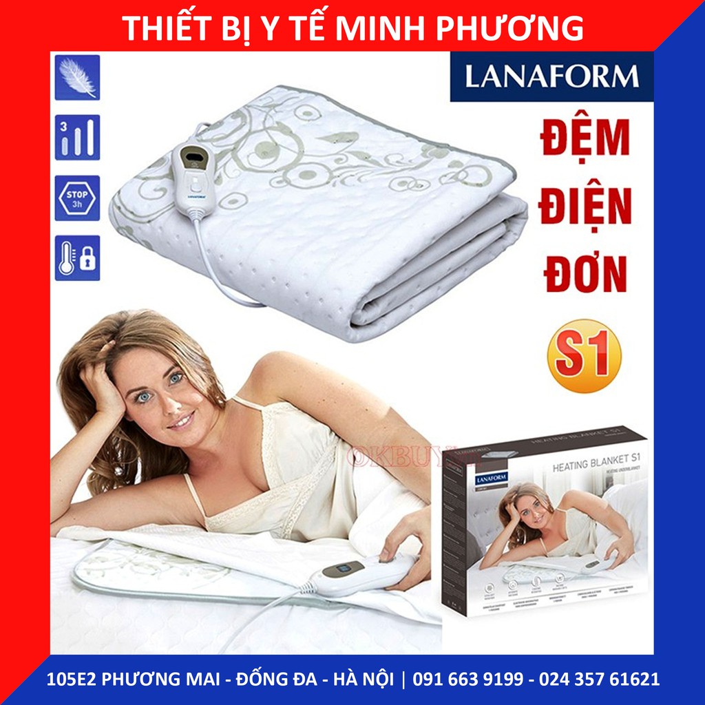 Chăn điện đơn, chăn điện đôi sưởi ấm LANAFORM nhập khẩu Bỉ