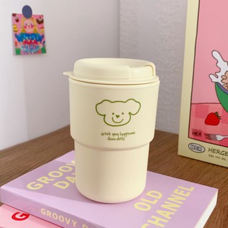 Ly nhựa hình động vật dễ thương có nắp