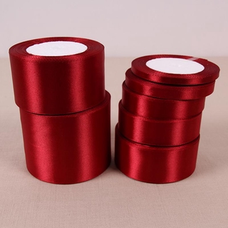 Cuộn dây ruy băng 25 yards màu đỏ rượu