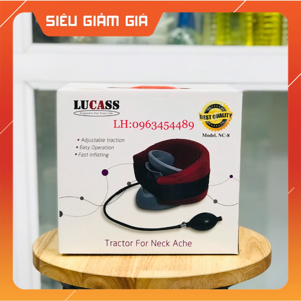 Đai Hơi Kéo Giãn Cột Sống Cổ Lucass NC-8