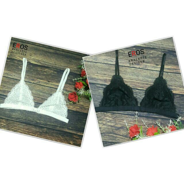 Combo Áo lót Eros bralette thiết kế trắng đen