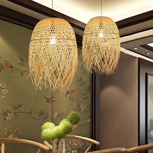 Đèn mây tre THE BAMBOO trang trí nhà cửa - Đèn mây tre đan xuất khẩu