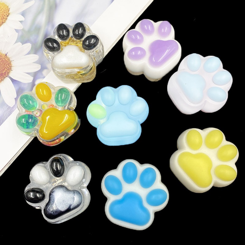 Khuôn Silicone Làm Nhựa Resin Epoxy Hình Chân Mèo