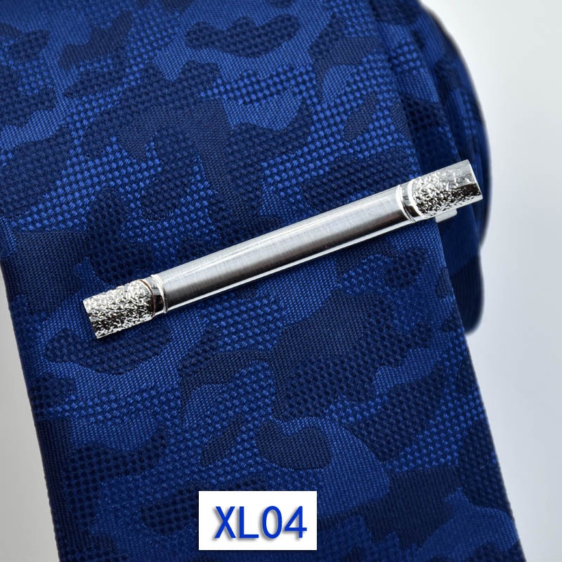 [NF] Kẹp Cà Vạt Màu Bạc Đơn Giản Chất Lượng Cao Cho Nam