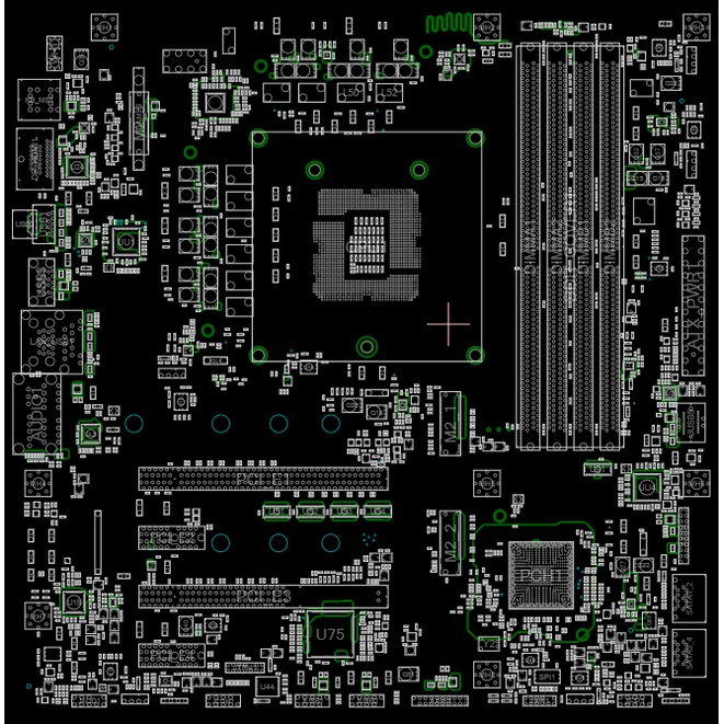 Sơ đồ mạch Boardview MS-7B44 MS 7B44 dùng cho thợ sửa chữa