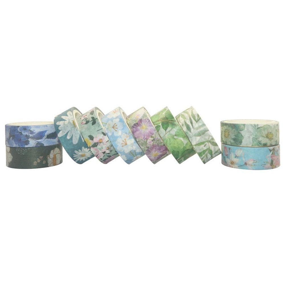 10 Cuộn Băng Keo Dán Trang Trí Sổ Tay DIY LAYOR1
