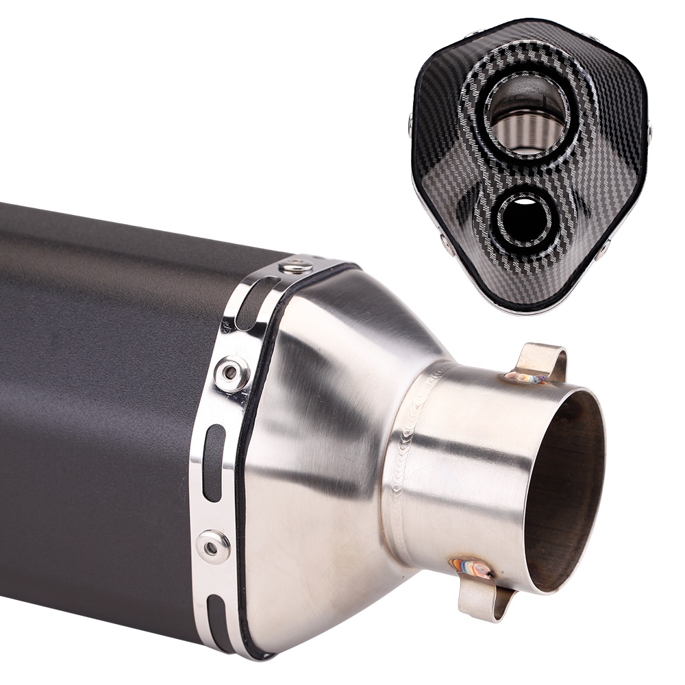 Lon Pô Akrapovic Lục Giác Bạc Và Full Carbon và titan 7 màu Đủ phụ kiện + Tiêu Pô
