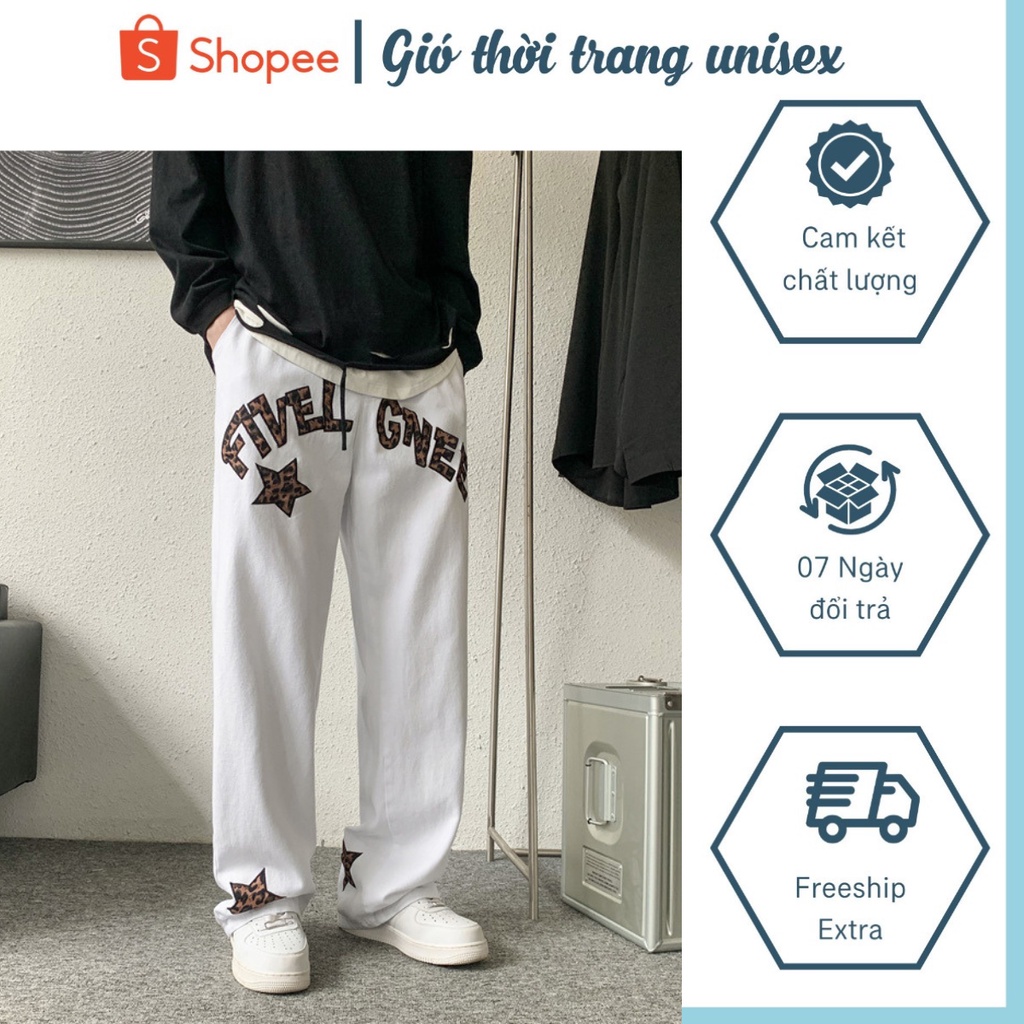 Quần Jean Nam ống rộng Hoạ Tiết da báo Fvel Gnee chất liệu cao cấp phong cách Hàn Quốc Xu hướng 2022 Gió J6