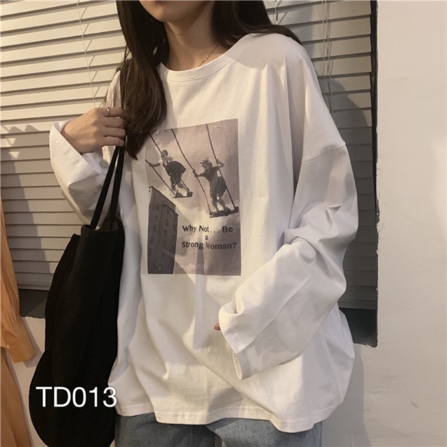 TD013 - ÁO TAY DÀI WHY NOT