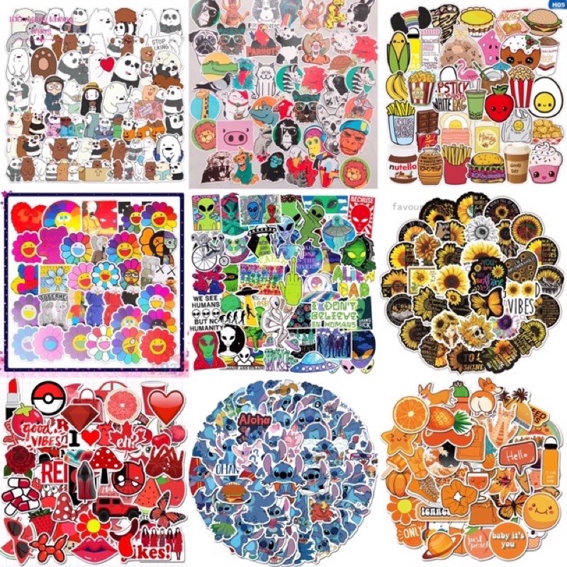 [CHẤT] Sticker 50 Miếng Lớn Chống Thấm Nước | BigBuy360 - bigbuy360.vn